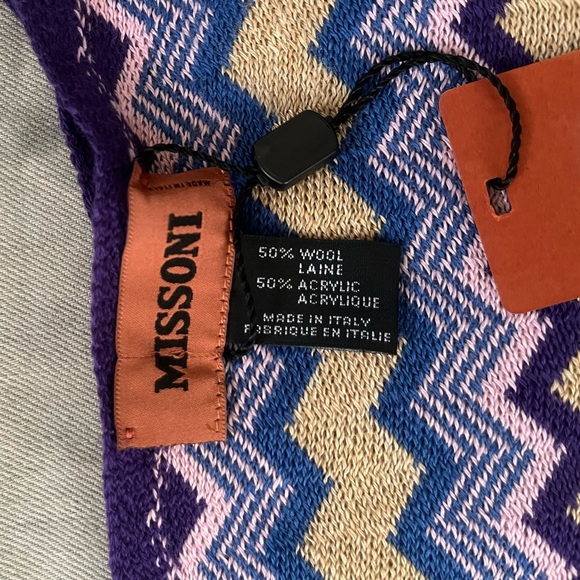 Missoni Orange Label Wool Scarf - Picture 6 of 6